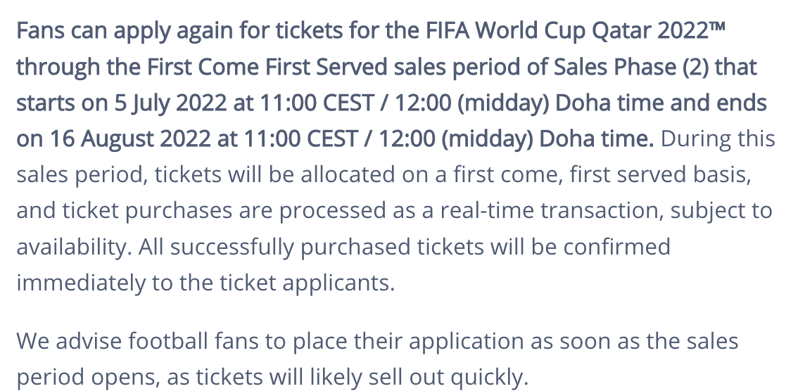 Qatar FIFA World Cup 2022: You can still buy tickets for the football  bonanza, check prices and other details here