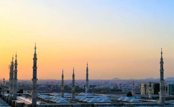 dome buildings during golden hour